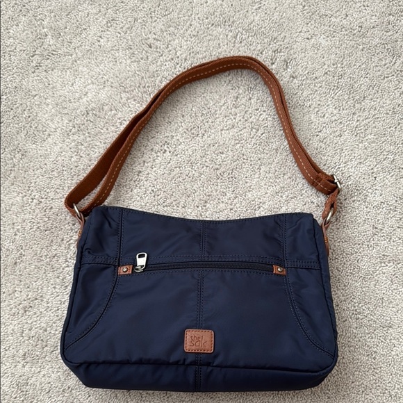 The Sak Esperato Hobo Bag | Navy with Tan Strap - Picture 2 of 11